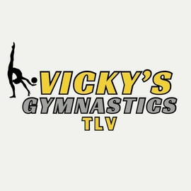 טריינינג לבן תכלת  Vicky's Gymnastics TLV