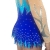 בגד גוף להופעות 103 בצבע תכלת-כחול עם אבני סברובסקי