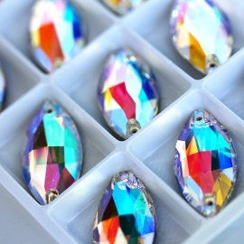 קריסטלים בגודל 15*32 מ״מ 12 יחידות - OVAL AB