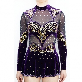 בגד גוף דגם 171 סגול-זהב להשכרה