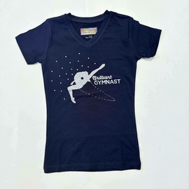 חולצה צמודה שרוול קצר Brilliant Gymnast with rope