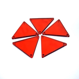 קישוט מראה בצורת משולש - 10 יחידות