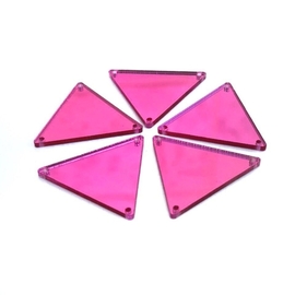 קישוט מראה בצורת משולש - 10 יחידות