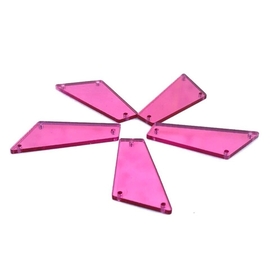 קישוט מראה בצורת מרובע - 10 יחידות