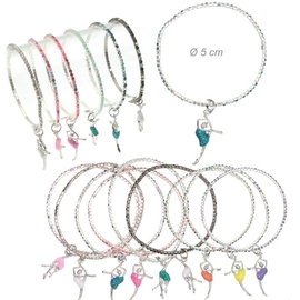 Rhinestone Rhythmic Charm Elastic Bracelet