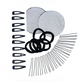 ערכת אבזרי שיער צבע שחור