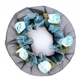 רשת עם פרחים