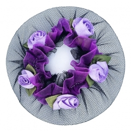 רשת עם פרחים