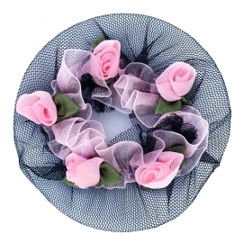 רשת עם פרחים